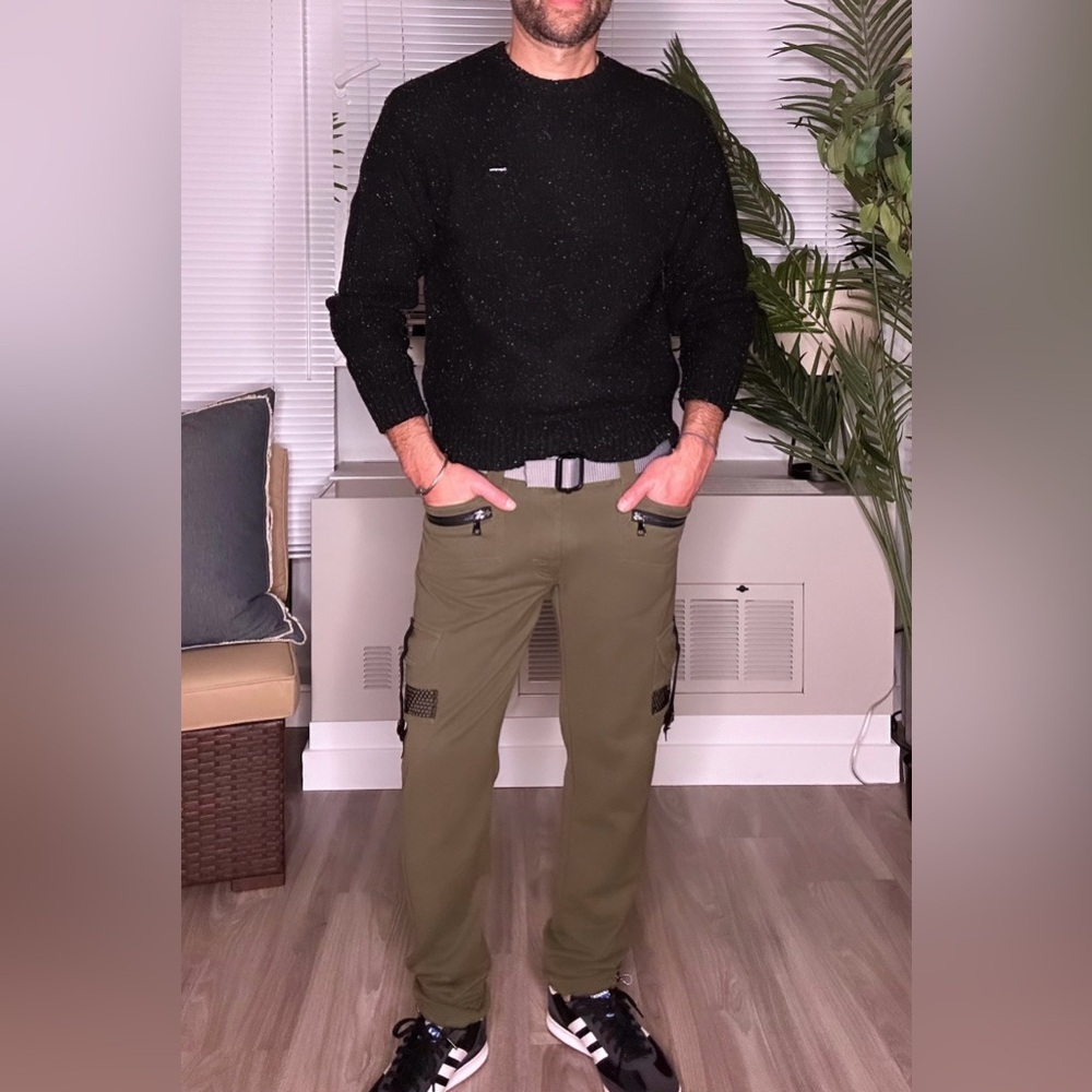 Andrew Christian | Army Cargo Pants in Olive (Medium) - Picture 10 of 15